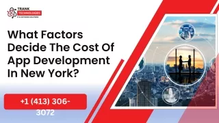 What Factors Decide The Cost Of App Development In New York