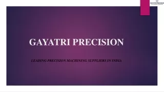 GAYATRI PRECISION - THERMOWELL MANUFATURERS  INDIA