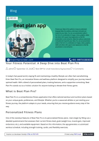 Beat Plan Pro: Your Ultimate Music Production Companion