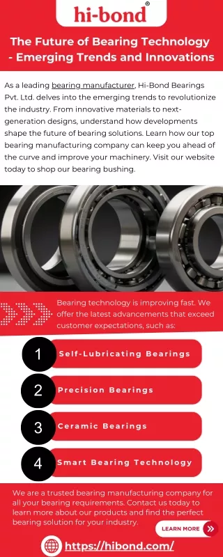 The Future of Bearing Technology - Emerging Trends and Innovations