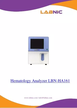 Hematology Analyzer