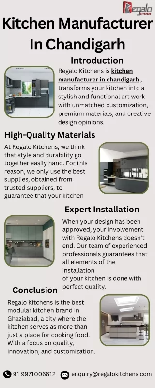 Kitchen Manufacturer In Chandigarh