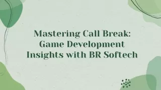 Mastering Callbreak Game development with a Game Development company