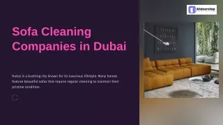Sofa Cleaning Companies In Dubai | 045490505