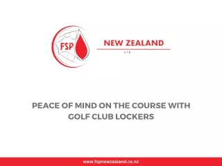 Peace of Mind on the Course with Golf Club Lockers