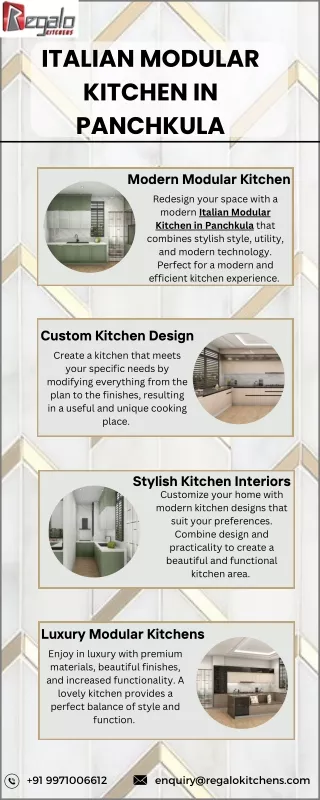 Italian Modular Kitchen In Panchkula