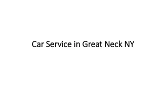 Car Service in Great Neck NY