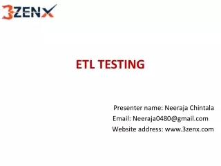 etl testing training in  madhapur, hyderabad