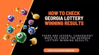 How to Check Georgia Lottery Winning Results