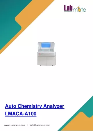 Auto Chemistry Analyzer