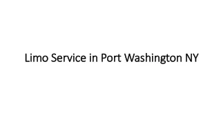 Limo Service in Port Washington NY