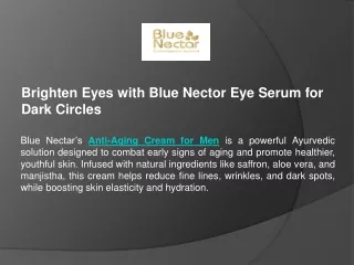 Brighten Eyes with Blue Nector Eye Serum for Dark Circles