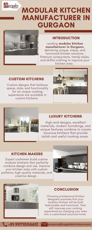 Modular Kitchen Manufacturer in Gurgaon