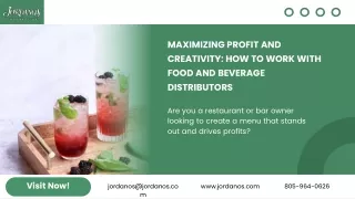 Maximizing Profit and Creativity How to Work with Food and Beverage Distributors