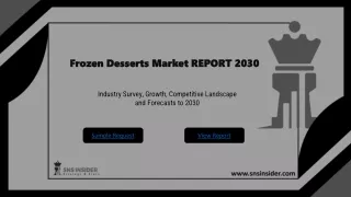 Frozen Desserts Market Size, Regional Trends - 2023 - 2030