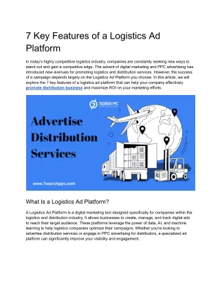 7 Key Features of a Logistics Ad Platform (1)