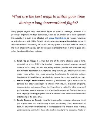 Best Ways to Utilize Your Time During a Long International Flight.docx