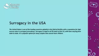 Surrogacy in the USA