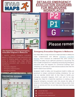 Detailed Emergency Evacuation Diagrams for Melbourne Workplaces