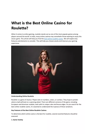 What is the Best Online Casino for Roulette