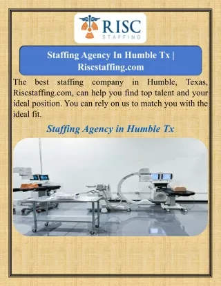 Staffing Agency In Humble Tx   Riscstaffing.com