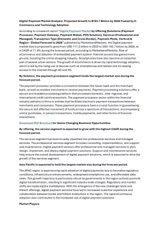Digital Payment Market Analysis