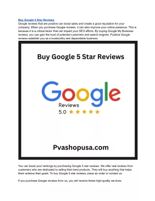 Buy Google 5 Star Reviews