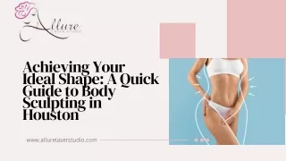 Transform Your Shape with Non-Surgical Body Sculpting in Houston