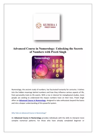 Numerology Classes | Kubera1