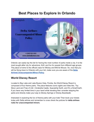 Best Places to Explore In Orlando