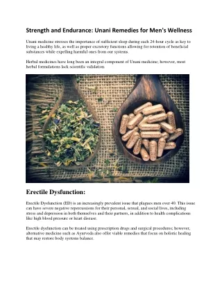 Natural Remedies and Supplements for Optimizing Male Reproductive Health