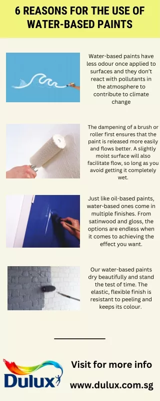 6 reasons for the use of water-based paints