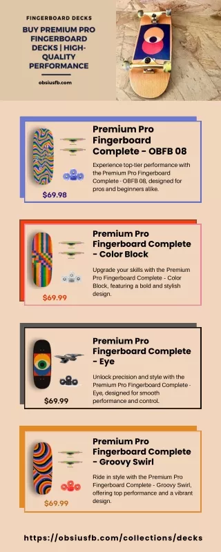 Buy Premium Pro Fingerboard Decks - High-Quality Performance