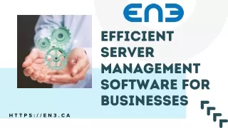Efficient Server Management Software for Businesses