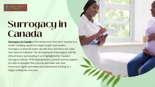 Surrogacy in Canada | World Fertility Services