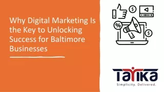 Why Digital Marketing Is the Key to Unlocking Success for Baltimore Businesses