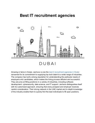 Best IT recruitment agencies