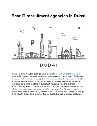Best IT recruitment agencies in Dubai