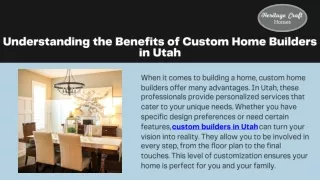 Custom Home Builders Utah Heritage Craft Homes Experts