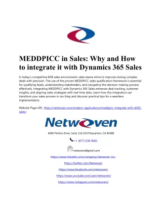 MEDDPICC in Sales Why and How to integrate it with Dynamics 365 Sales