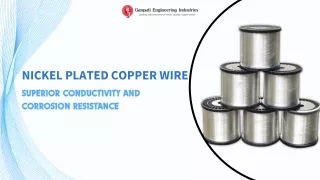 Nickel Plated Copper Wire Superior Conductivity and Corrosion Resistance