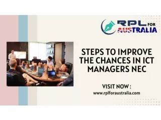 Steps to Improve the Chances in ICT Managers NEC