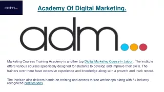 Academy Of Digital Marketing.