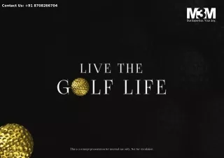 M3M Golf Hills Titan Infraventures @8708266704