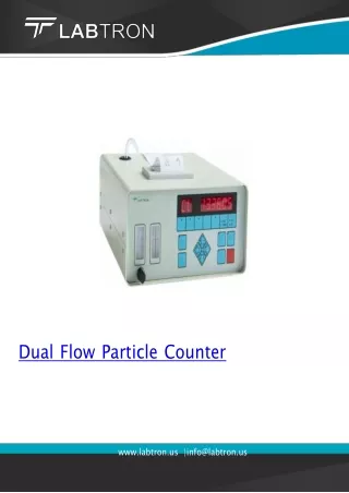 Dual-Flow-Particle-Counter