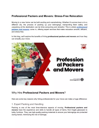 Professional Packers and Movers