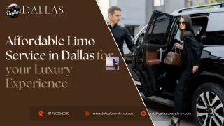 Affordable Limo Service in Dallas