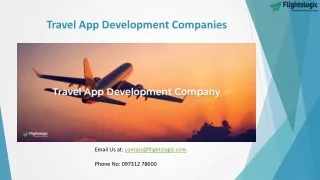 Travel App Development Companies