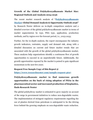 Polyhydroxyalkanoate Market