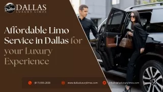 Affordable Limo Service in Dallas